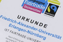 Zum Artikel "FAU bekommt den Titel „Fairtrade-University“ verliehen"
